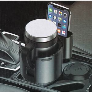 Support de téléphone rotatif multifonction 2 en 1 avec logo personnalisé, support de tasse à eau pour voiture, extenseur de boissons pour voiture - Product Image 2