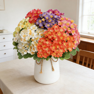 <b>Artificial</b> <b>Hydrangea</b> Bouquet, Silk Fake <b>Flowers</b> For Wedding Hand Bouquet, Home Living Room Dining Table Vase Decor Wholesale - Product Image 5