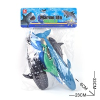 Hot Sale solide Vinyl PVC Kunststoff Meer Meeres lebewesen Tier 3D Figur Modell PVC Walhai Spielzeug