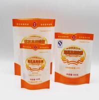 Sachet Doypack en Mylar transparent thermoscellable avec fenêtre, impression hélio, pour emballage de piments et assaisonnements