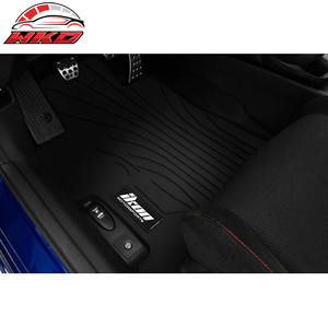 Alfombrillas resistentes para Honda Civic 8th 2006-2011, alfombras con logotipo IKON, látex negro, estilo IKON, impermeables - Product Image 2