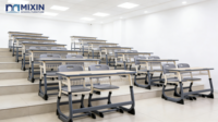 Bureau et chaise d'école pour deux élèves, réglables en hauteur, mobilier scolaire durable en métal, meubles de salle de classe universitaires