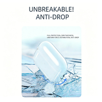 Étui souple transparent en TPU avec porte-clés pour AirPods 5 4 3 2 1 et AirPods Pro 2 3 – Housse de protection pour écouteurs