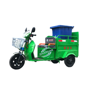 Triciclo Eléctrico de Saneamiento de 580W, Recolector de Residuos de 240L con un Solo Contenedor y Controlador de 12 Tubos - Product Image 1