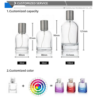 Bouteilles de parfum en verre de style arabe OLATEC, design luxueux du Moyen-Orient, flacons de parfum rechargeables avec décoration dorée