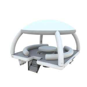 Plataforma Flutuante Inflável de PVC para Parque Aquático, Tenda Dock Island, Capacidade de 100-500kg para 5-10 Passageiros - Product Image 5