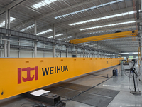 Grue à double poutre Weihua QB 10 tonnes pour la manutention industrielle des matériaux
