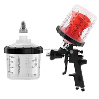 Kit Completo de Vasos para Mezclar Pintura, Vaso Desechable para Pistola de Pintura con Aire Comprimido