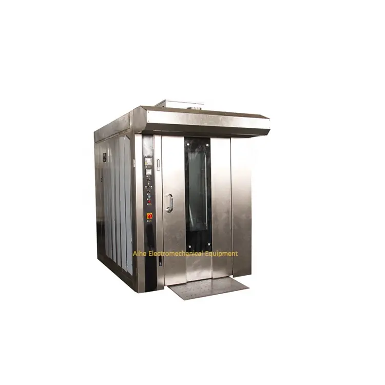 Completamente automatico forno rotativo forno elettrico a Gas Diesel rotante cottura forno a convezione per panetteria linea di produzione
