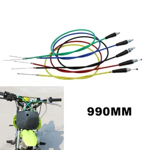 LINGQI kabel Throttle Gas sepeda motor, kabel Throttle Gas kepala lurus koneksi lurus sepeda motor 950mm 990mm