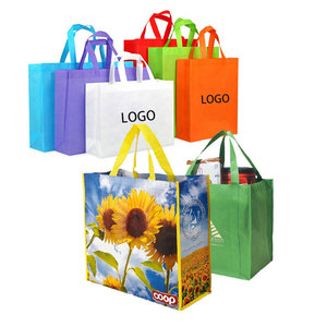 Custom Promotional Tote Foldable T-shirt Grocery Bag Recycled Eco Die Cut Non Woven Reusable Shopping Bag with Printing logo