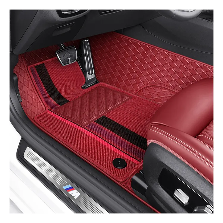 2022 Wasserdichte 5D Custom Mat Leder Design Auto Fußmatten für Camry Bmw Diamond Car Mats Großhandel