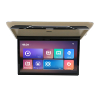 Téléviseur haute définition de 22 pouces pour camping-car, fourgonnette, bus et véhicule général, avec écran tactile Android à montage au plafond