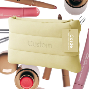 Bolsa Organizadora de Maquillaje Acolchada Personalizada de Fábrica, Color Amarillo Mantequilla, Bolsa de Almacenamiento de Neopreno con Burbujas, Bolsa de Aseo - Product Image 5