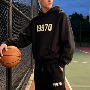 Sudadera con capucha unisex <span class=keywords><strong>Fear</strong></span> American de estilo vintage, corte regular, con cremallera, 300 g/m², forro polar de rizo CVC, transpirable, para invierno - Product Image 3