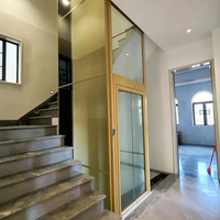 Modern Tasarımlı PVC Zeminli, Çekişli ve Hidrolik Sistemli Yerleşim Alanları İçin Yolcu Asansörü