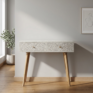 Modern Style Luxury Eco-Friendly Bone Inlay Portable Console Coffee Table Wood Frame Easy Clean Living <b>Room</b> Home Hotel 2 Year - Product Image 1