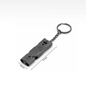 Silbato de Supervivencia de 150dB de Alto Decibelio, Doble Tubo, Alta Frecuencia, de Acero, Herramienta de Rescate para Exteriores, Senderismo, Viajes y Turismo - Product Image 3