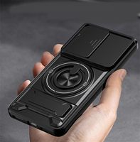 Funda para Teléfono con Soporte Deslizante para Cámara y Ventana, para Redmi A7 Pro 4G/ Poco C85X 5G, con Soporte y Diseño Refrigerante