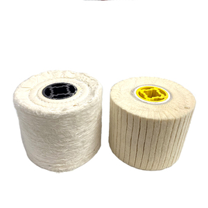 Tambour de polissage en coton 120x100x19mm, 3/4 pouce, à rainures quadruples, <span class=keywords><strong>pour</strong></span> polissage fin de bijoux - Product Image 1