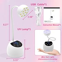 Lámpara UV Profesional Inalámbrica Portátil de Alta Potencia Vantrend Beauty, Secador de Uñas LED con Brazo Ajustable y Plegable para Uso en Salón y Hogar