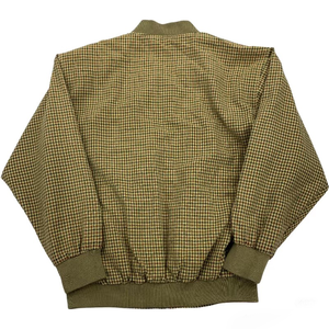 YUCHEN Men's High Quality Custom Streetwear Long Sleeve Stand Tweed Bomber Jacket Winter <strong>Crid</strong> Check Jacket for Spring Season - Product Image 2