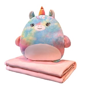 Unicorno balena cartone animato peluche carino peluche cuscino per dormire transfrontaliero per Amazon arcobaleno bambola Super morbido orso principale - Product Image 1