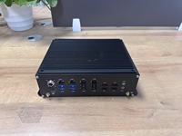 Nuevo Mini PC Industrial Sin Ventilador, Core I5-8305G/i7-12650HX/i7 13650HX, RAM DDR5, Pantalla 4K, 4 Puertos LAN, Garantía de 3 Años, SSD M.2+SATA