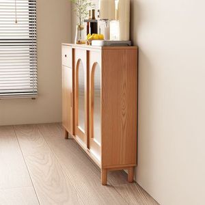Solid Wood Sideboard 900mm High 3 Compartment <b>Storage</b> <b>Cabinet</b> Living <b>Room</b> Tea And Water <b>Storage</b> - Product Image 3
