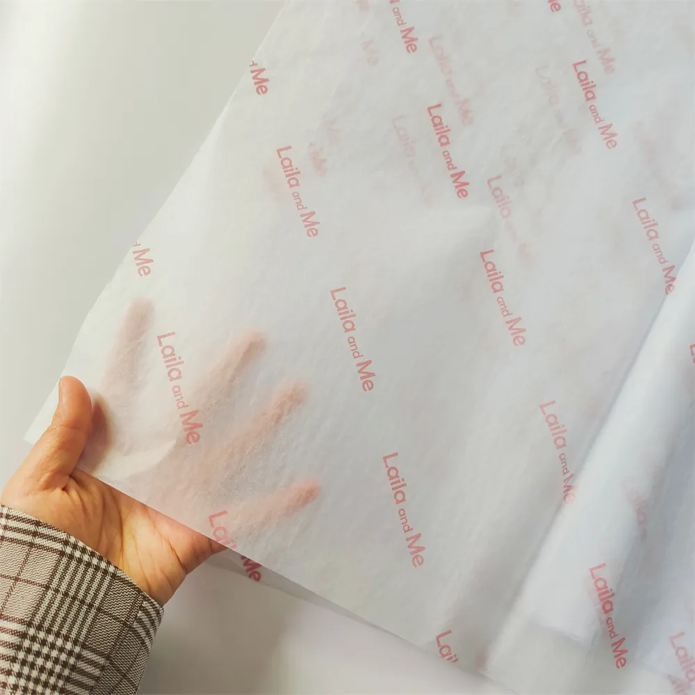पर्यावरण के अनुकूल कस्टम लोगो मुद्रित ताना उपहार कागज मुद्रित लपेटकर टिशू पेपर के लिए कपड़ों की पैकिंग