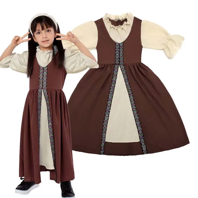 Venta al por mayor de China Renaissance Vintage triste style Girls Renaissance Faire Dress