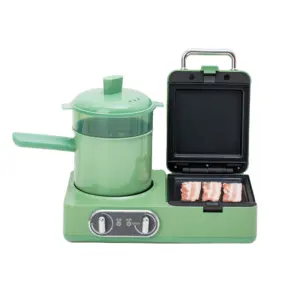 multi-functional 3 in 1 household automatic electric breakfast machine sandwich maker with steamer