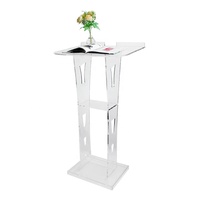 Precio de fábrica ModernDesign Otros muebles comerciales Iglesia Acrílico transparente Podio Púlpito Atril
