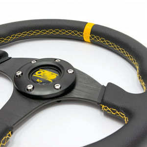 <span class=keywords><strong>Volant</strong></span> de course en cuir <span class=keywords><strong>MOMO</strong></span> Racing de 14 pouces pour modification de voiture, <span class=keywords><strong>volant</strong></span> sport personnalisé, <span class=keywords><strong>volant</strong></span> universel de course - Product Image 4