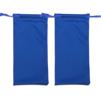 Logo personnalisé pochette en microfibre PU pour le stockage des lunettes noir lunettes de soleil sac étui