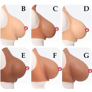 Reayoung precio de fábrica suministro directo grande 100% formas de pecho redondas de silicona para mujeres y hombres realidad pechos falsos - Product Image 5
