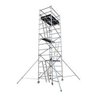 Système d'échafaudage mobile en alliage d'aluminium de 6 m au design moderne avec échelle haute résistance et plateforme Andamio