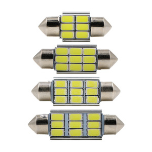 Luz de lectura interior para coche de alto brillo, decodificador 5730, 31mm, 36mm, 39mm, luz de matrícula, faro de doble punto. - Product Image 1