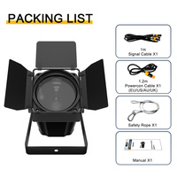 Luz LED COB de 300W con Control por Aplicación SHEHDS, Zoom Motorizado, Luz Fresnel para Escenarios, Bodas y Teatro