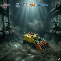 Robot Pengeruk Bawah Air Industri 58KW, Pompa Lumpur Crawler Submersible Kontrol Jarak Jauh 300m untuk Tangki Sedimentasi