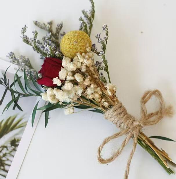 Bouquet boule dorée néon n°27-8-11cm