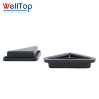 Vente en gros d'accessoires de meubles Quincaillerie Triangle Protecteurs Pieds de rechange Pieds de table en plastique Capuchons en plastique pour pieds de chaise