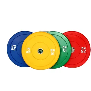 Factory direct selling rubber covered flying bells rubber covered dumbbells gym counterweight plate