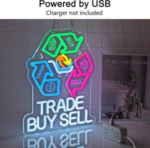 Enseigne néon Stock Buy Sell Trade, Décoration lumineuse, pour Bijouterie, Marché aux puces, Magasin <span class=keywords><strong>de</strong></span> consignation, Magasin <span class=keywords><strong>de</strong></span> seconde main vintage, Enseignes personnalisées avec logo pour <span class=keywords><strong>la</strong></span> maison - Product Image 2