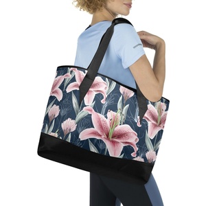 Wholesales Custom Flower Abstract Lunch Bag Keep Fresh and Warm School Cooler Insulated Lunch Bag for Beach Picnic - Product Image 6