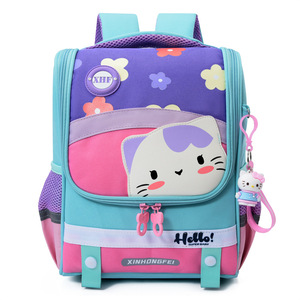 Mochila escolar ligera <span class=keywords><strong>de</strong></span> primer grado con protección para la columna vertebral, diseño <span class=keywords><strong>de</strong></span> dibujos animados grande para estudiantes <span class=keywords><strong>de</strong></span> <span class=keywords><strong>primaria</strong></span> y secundaria - Product Image 3