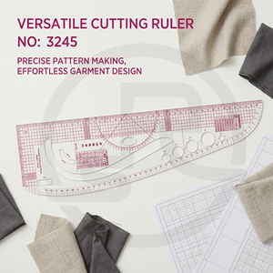Righello Flessibile e Pieghevole per Modelli di <span class=keywords><strong>Abbigliamento</strong></span> 3245 con Scala Integrata Resistente all'Usura e Durevole per Disegno di Abiti - Product Image 1