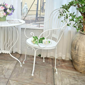 Sillón Reclinable INNOVA Home Accent Moderno en Blanco y Negro con Acabado Metálico Desgastado para Sala de Estar, Apartamento, Uso Exterior, Inclinación Eléctrica - Product Image 4