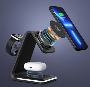 2025 nuevo <span class=keywords><strong>cargador</strong></span> inalámbrico multifuncional magnético 3 en 1 de escritorio adecuado para <span class=keywords><strong>Iphone</strong></span> Airpods Iwatch <span class=keywords><strong>cargador</strong></span> inalámbrico Universal - Product Image 4