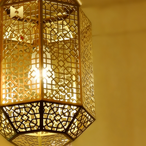 Lampadario Marocchino Retrò Traforato in Ferro, Lampadario Esotico Personalizzabile in Stile Murano per Bar, Case Vacanza, Hotel e Ristoranti - Product Image 5